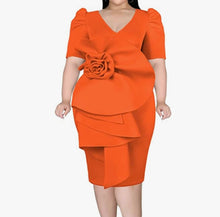 Load image into Gallery viewer, Scuba Floral Dress - Plus Size Available